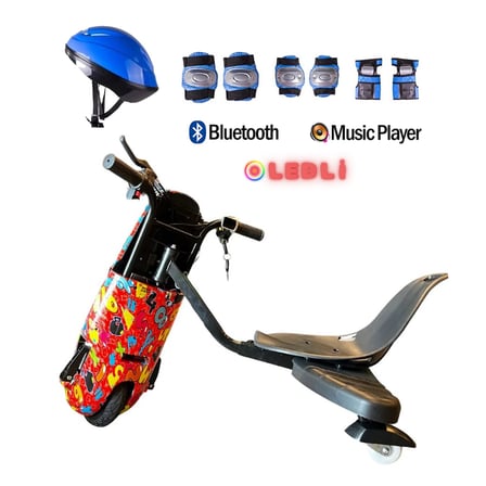 Citymate Drift Car Elektrikli Kaykay Bluetooth Dirift Kar Hoverboard Scooter + Koruma Ekipmanı D28
