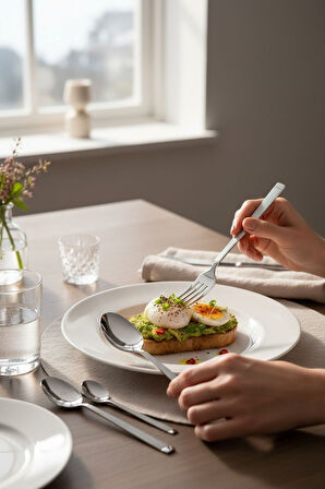 Nehir maria 60 parça çatal kaşık takımı - çatal kaşık seti 12 kişilik