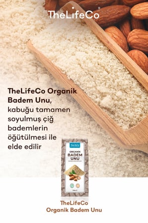 TheLifeCo Organik Badem Unu 250 gr + Organik Agave Şurubu 330 gr