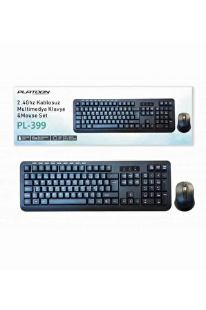 Platoon PL-399 WİRELESS (KABLOSUZ) MULTİMEDİA KLAVYE MOUSE SET