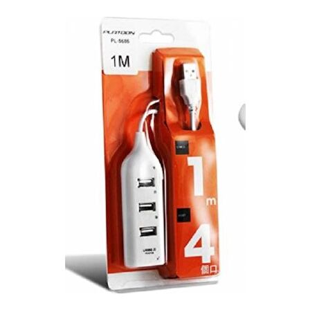 Platoon PL-5686 Si̇yah 4 Port USB 2.0 Hub Çoklayıcı