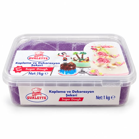 Ovalette Şeker Hamuru Mor 1 kg