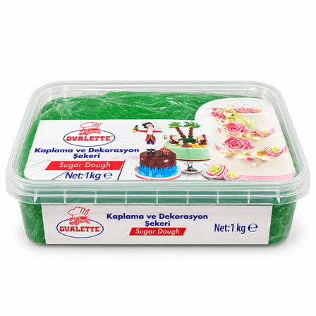 Ovalette Şeker Hamuru Yeşil 1 kg