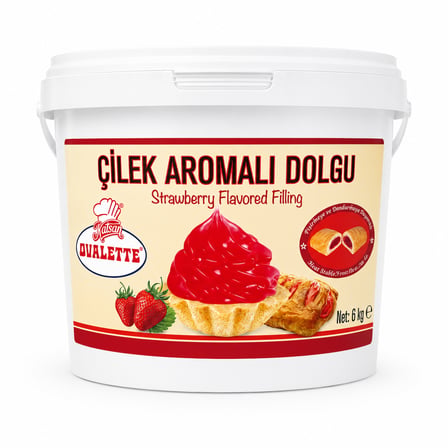 Ovalette Çilek Aromalı Dolgu 6 KG