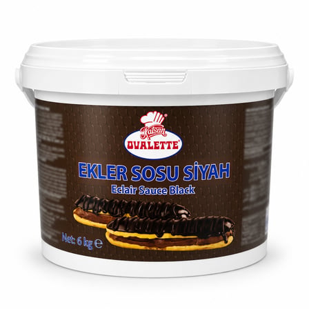 Ovalette Siyah Ekler Sosu 6 kg