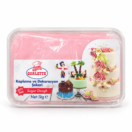 Ovalette Şeker Hamuru Açık Pembe 1 kg