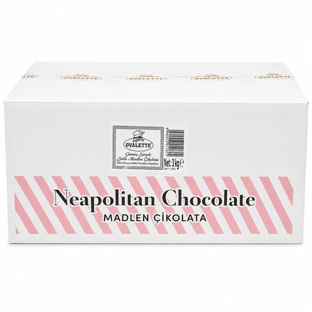 Ovalette Gümüş Sargılı Sütlü Madlen Çikolata 3 kg