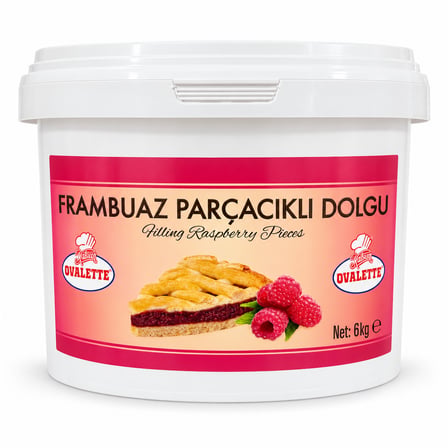 Ovalette Frambuaz Parçacıklı Bitkisel Dolgu 6 kg