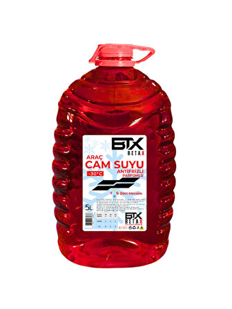 Dört Mevsim Antifrizli ve Parfümlü Araç Cam Suyu 5 LT -30 Derece