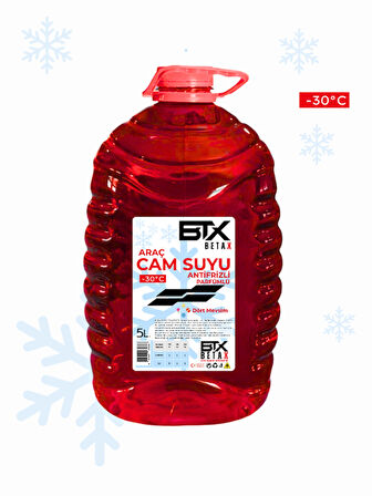 Dört Mevsim Antifrizli ve Parfümlü Araç Cam Suyu 5 LT -30 Derece