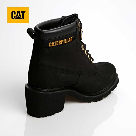 Caterpillar Black Nubuk Hakiki Deri Kadın Bot & Bootie CAT0111083401