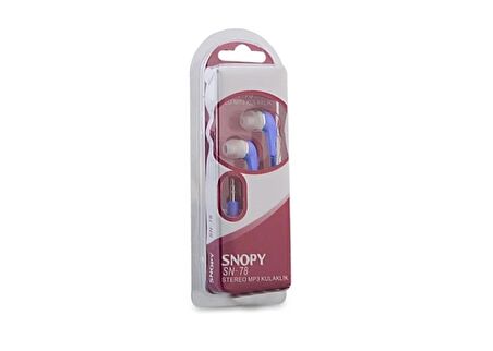 Snopy SN-78 Kırmızı Kulak İçi Kulaklık