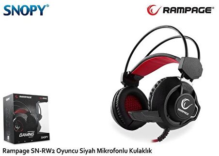 Snopy Sn-Rw2 Calibre Mikrofonlu Stereo Oyuncu Kulak Üstü Kablolu Kulaklık