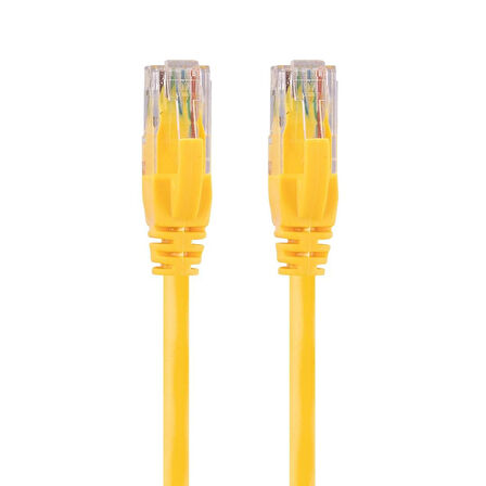 S-Link SL-CAT605YE Cat6 5 Metre RJ45 Patch Network Ethernet İnternet Kablosu Jack Soketleri Takılı Hazır Kablo
