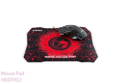 Everest SGM-X8 Usb Siyah Kablolu Gaming Mouse