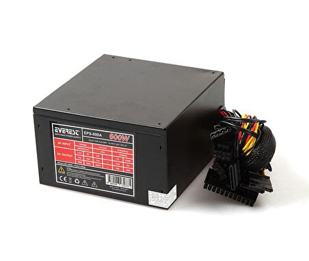 EVEREST EPS-600A 600W 12CM FANLI POWER SUPPLY