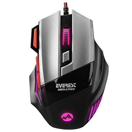 Everest SGM-X7 Pro 7200DPI Optik Kablolu Oyuncu Mouse + Mouse Pad