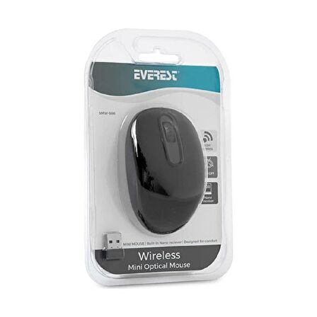 SGM EVEREST SMW-666 KABLOSUZ OPTİK MOUSE SİYAH