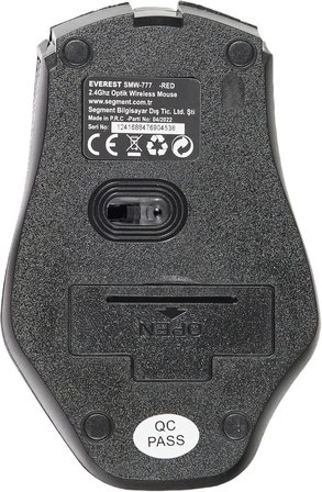 Everest SMW-777-K Kırmızı Optik Kablosuz Mouse - Outlet