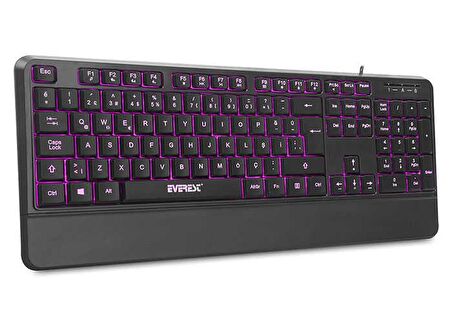 Everest KB-R61 Aydınlatmalı Q Multimedia Klavye