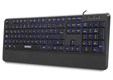 Everest KB-R61 Aydınlatmalı Q Multimedia Klavye