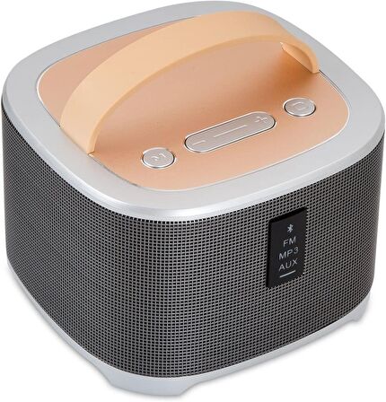 Mikado BT-3100 Usb+Aux+SD+FM 2000mAh Bluetooth Speaker, Gri