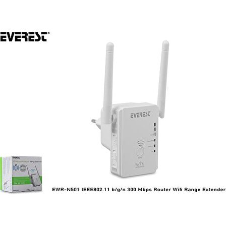 Everest EWR-N501 IEEE802.11 b/g/n 300 Mbps Router Wifi Range Extender