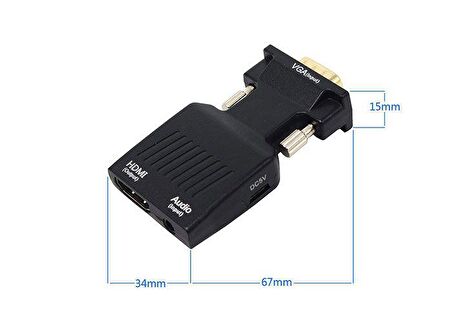 S-LINK-HYTECH HY-VGH30  VGA-HDMI ÇEVİRİCİ