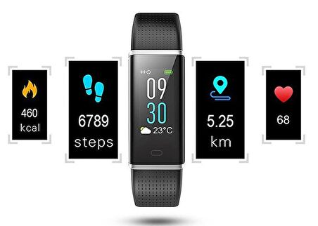 Everest Ever Fit W32 Android/IOS Smart Watch Gümüş Akıllı Bileklik & Saat