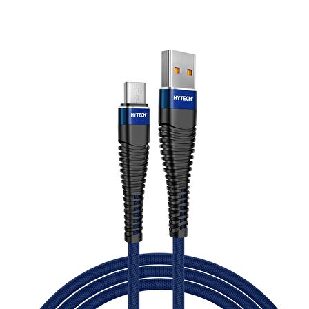 Hytech HY-X225 1m 3A MicroUSB Lacivert Data+Şarj