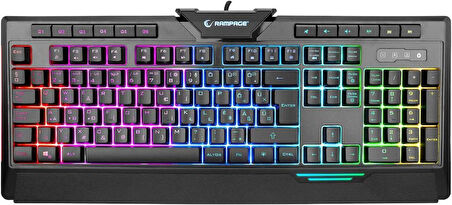 Rampage Rapido Plus Kablolu Mekanik Oyuncu Klavyesi Outlet