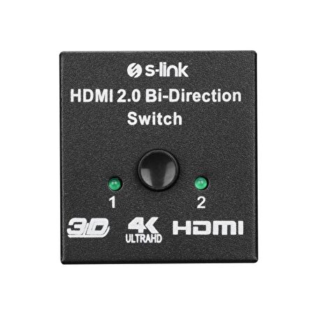 S-LINK SL-LU613 2'Lİ HDMI ÇİFT YÖNLÜ ÇOKLAYICI+SW