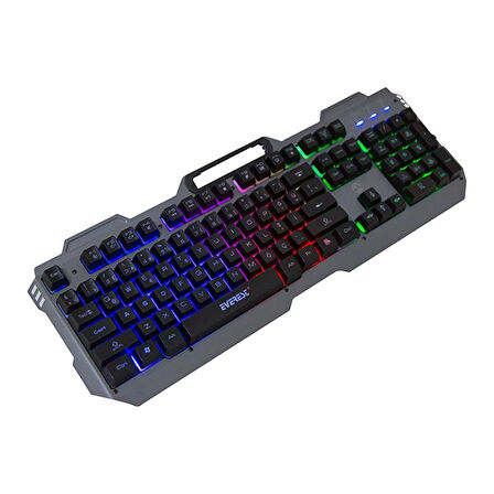 Everest KB-197 Titanio Usb Aydınlatmalı Q Metal Yüzey Gaming Oyuncu Klavyesi