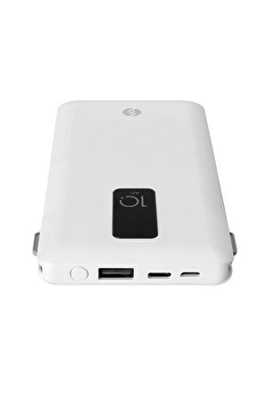 S-Link IP-T100C 10000 mAh Hızlı Şarj Powerbank Beyaz 
