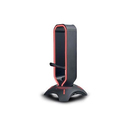 RAMPAGE RM-H66 GUARD Kulaklık İçin Stand RGB Işıklı 2*Usb Port