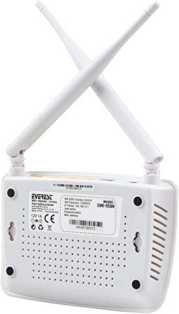 Everest EWR-958N 300 Mbps 1 WAN + 4 LAN Port WISP+Repeater+Access Point 2.4GHz Beyaz Kablosuz Router