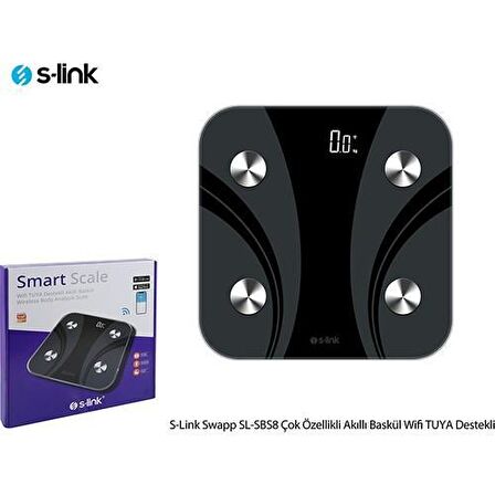 S-Link Swapp SL-SBS8 Akıllı Tartı Siyah