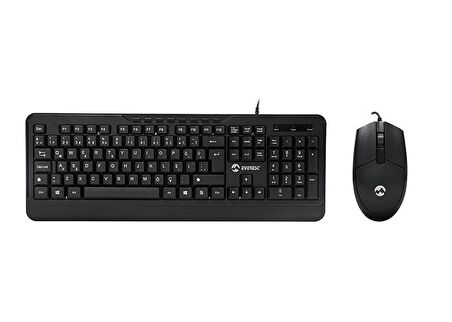 Everest KM-520 Siyah Kablolu Klavye Mouse Set