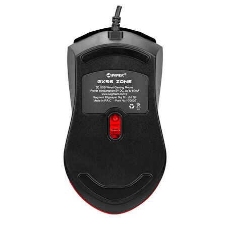 Everest GX56 ZONE Usb Siyah 3D Optik Led Mouse 34871