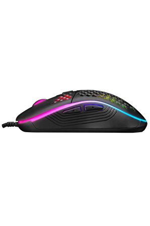 Everest SM-G66 X-HOLE Usb Siyah 7D Optik 8000dpi LED Işıklı Gaming Oyuncu Mouse