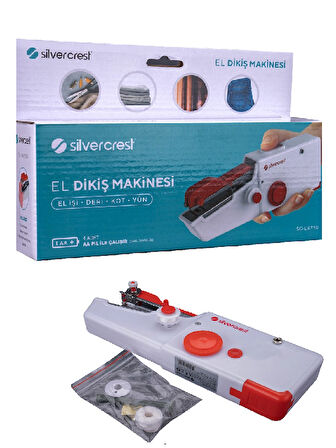 El Dikiş Makinesi Silver Crest SC-DK730 Kırmızı Beyaz 