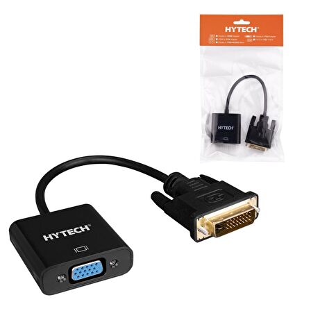 VGA DİŞİ TO DVI ERKEK 24+1 ÇEVİRİCİ HYTECH HY-DVGA10
