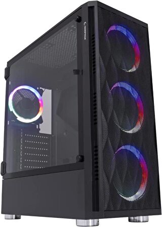 Rampage X-Horse Tempered Glass 650W 80 Plus Bronze 4*rainbow Fan 1*usb 3.0 1*usb 2.0 Gaming Kasa