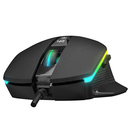 Everest RAGE-X2 USB 6400DPI Optik RGB Kablolu Gaming Oyuncu Mouse