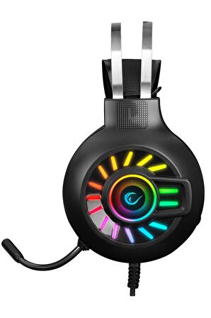 RAMPAGE Rm-k44 Zengibar 7.1 Surround Rgb Siyah Gaming Mikrofonlu Oyuncu Kulaklığı