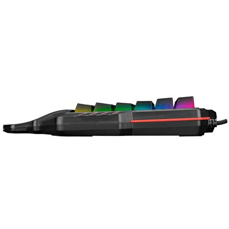 Rampage MIRACLE K1 Siyah USB Led Aydınlatmalı Q 35 Tuşlu Mini Gaming Klavye