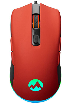 Everest SGM-L1 LUMOS Kırmızı 6400dpi RGB Ledli Makrolu Gaming Oyuncu Mouse