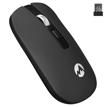 Everest SMW71 2.4Ghz Siyah 4D Şarjlı Kablosuz Mouse