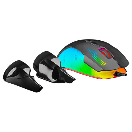 Mouse Oyuncu Gaming Led Işıklı 7 Makro12800 Dpi Rampage SMX-G38 CLAW