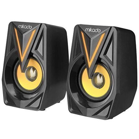 Mikado MD-S23 Glare 3Wx2 Siyah Usb 2.0 Rgb Speaker